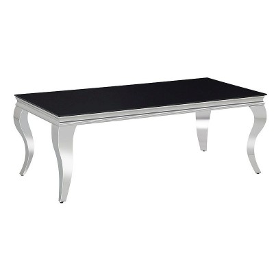 Стол журнальный SIGNAL PRINCE A черный/хром 120/60